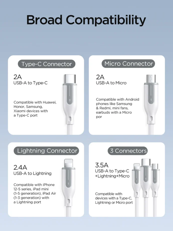 ⁦Cable de Recharge 5in1 JR-A15⁩ - الصورة ⁦5⁩