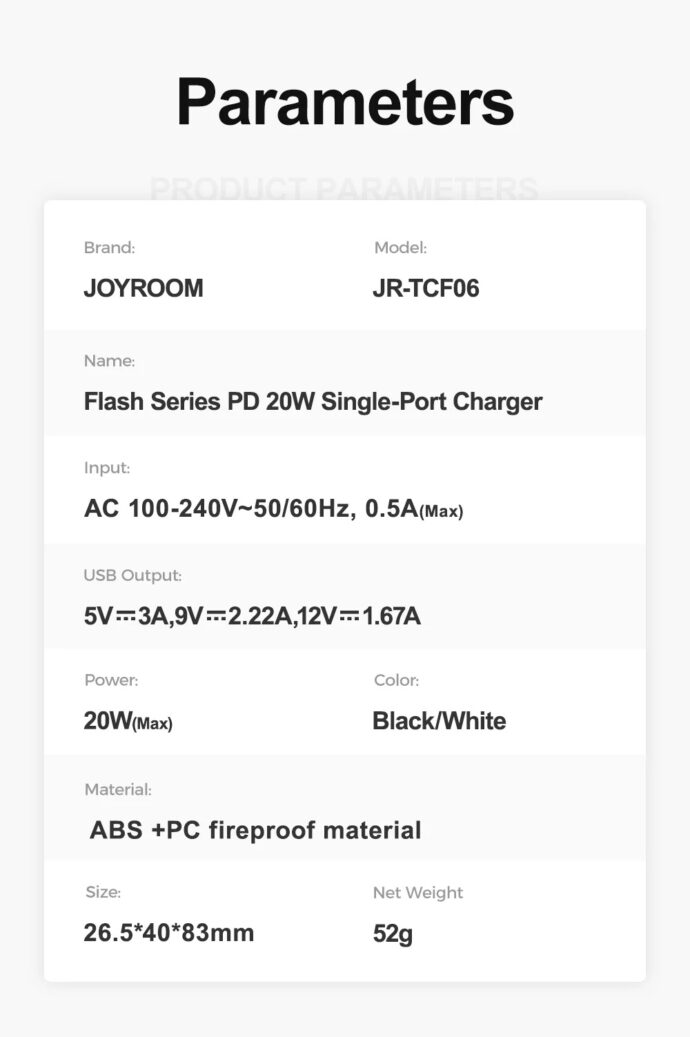 ⁦Chargeur PD20W JR-TCF06⁩ - الصورة ⁦7⁩