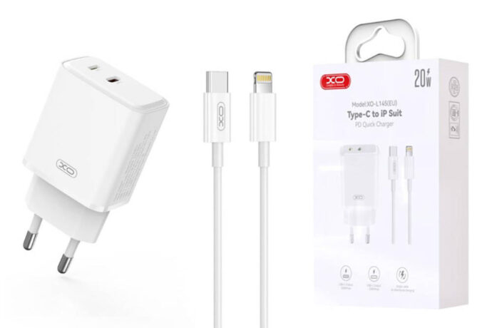 Chargeur 20W + Cable Lightning (IP) XO-L145